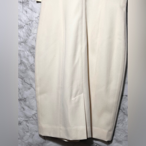 100% Worsted Wool Cream Sheath Dress NWT Size 4 Petite Austin Reed Classic Chic - Picture 9 of 14